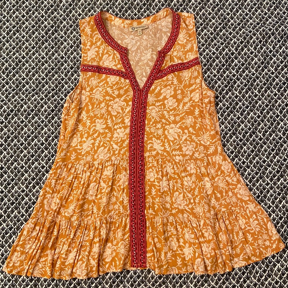 NWOT Democracy Boho Flowy Tank Top Size Small